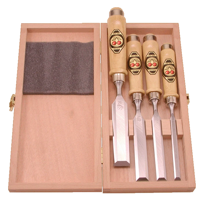 Special Promotion! Bevel Edge Chisel Set By Two Cherries