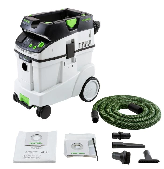 Festool CT 48 E AC AutoClean Mobile Dust Extractor #576761 And Accessories - Image 3