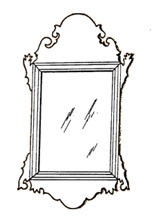 Chippendale Courting Mirror