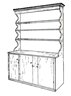 Flat Wall Cupboard From Old Sturbridge Village