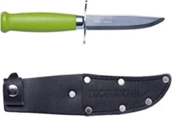 Morakniv Scout 39 Safe Blunt-Tipped Camping Knife With Leather Sheath