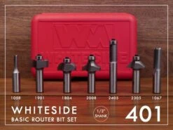 Whiteside Router Sets Of Router Bits