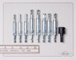 Self-Centering Hinge Bits & Shelf Pin Drill Guides By Make It Snappy - Made In USA